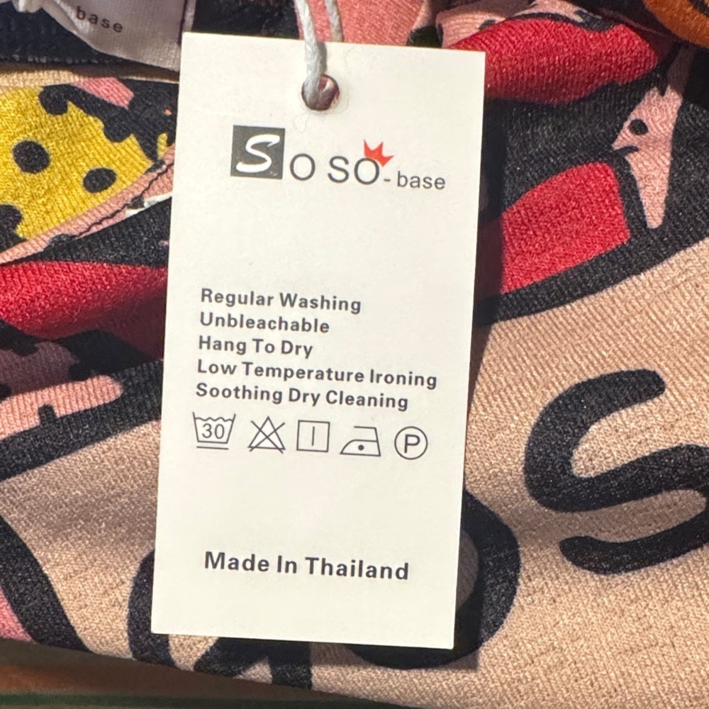 Thailand brand Colorful Comic Print Dress (material is spandex feel) - Picture 2 of 4